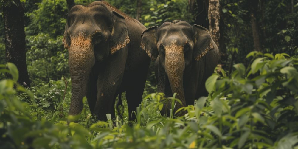 Wild-elephants